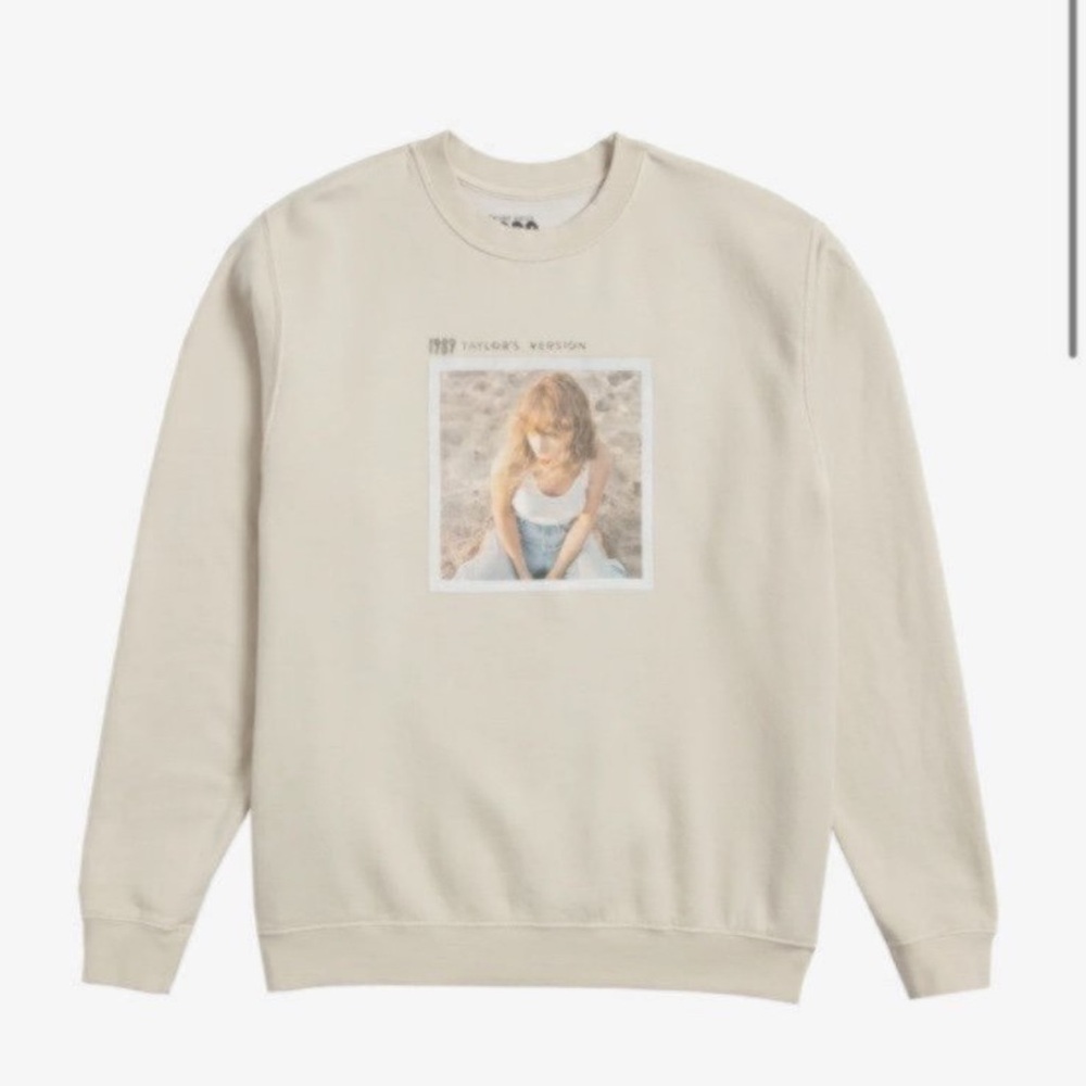 Taylor Swift Beige Graphic Sweater